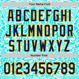 Custom Ice Blue Navy-Gold 3D Pattern Design Burner Costumes Tribal Tattoo Authentic Baseball Jersey