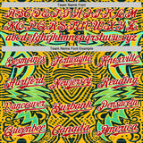 Custom Gold Red Black Green-White 3D Pattern Design Burner Costumes Tribal Authentic Baseball Jersey