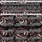 Custom Black White 3D Pattern Design Burner Costumes Paisley Bandana Authentic Baseball Jersey