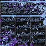 Custom Black Purple-Light Blue 3D Pattern Design Splash Authentic Baseball Jersey