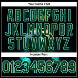 Custom Blue Green-Ice Blue 3D Pickleball Paddles Balls Fantasy Performance T-Shirt