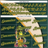 Custom Green Old Gold-Cream 3D Funny Pickleball Paddles Balls Beer Performance T-Shirt