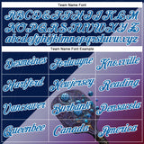 Custom Blue Purple-White 3D Pickleball Paddles Balls Blueberry Performance T-Shirt