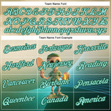 Custom Cream Ice Blue-Green 3D Funny Pickleball Paddles Skeleton Performance T-Shirt