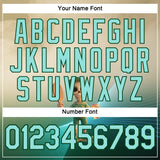 Custom Cream Ice Blue-Green 3D Funny Pickleball Paddles Skeleton Performance T-Shirt