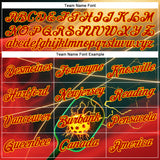 Custom Cream Red Blue-Yellow 3D Charged Pickleball Paddles Balls Performance T-Shirt