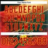 Custom Cream Red Blue-Yellow 3D Charged Pickleball Paddles Balls Performance T-Shirt