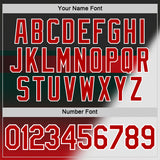 Custom Black Red-White 3D Pattern Design Gradient Sportswear Performance T-Shirt