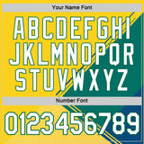 Custom Yellow White-Kelly Green 3D Pattern Design Brazil Jamaica Sportswear Performance T-Shirt