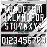 Custom White Black-Red 3D Pattern Design Gradient Sportswear Performance T-Shirt