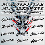 Custom White Black-Red 3D Pattern Design Abstract Shape Sportswear Performance T-Shirt