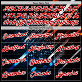 Custom Blue Red-White 3D Pattern Design Water Droplet Sportswear Performance T-Shirt