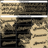 Custom Black Vegas Gold 3D Pattern Design Abstract Brush Stroke Performance T-Shirt