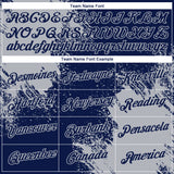 Custom Navy Gray 3D Pattern Design Abstract Brush Stroke Performance T-Shirt