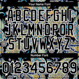 Custom Black White 3D Pattern Design Rave Party Ethnic Paisley Bandana Authentic Baseball Jersey