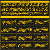 Custom Black Yellow 3D Pattern Design Rave Party Ethnic Paisley Bandana Authentic Baseball Jersey