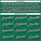 Custom Kelly Green Black-White 3D Pattern Design Gradient Style Twinkle Star Performance T-Shirt