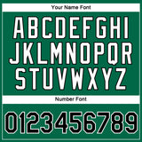 Custom Kelly Green Black-White 3D Pattern Design Gradient Style Twinkle Star Performance T-Shirt