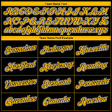 Custom Black Gold-White 3D Pattern Design Gradient Style Twinkle Star Performance T-Shirt