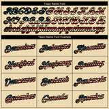 Custom Cream Vintage USA Flag-Black 3D Pattern Design Gradient Style Twinkle Star Performance T-Shirt