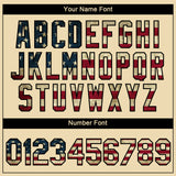 Custom Cream Vintage USA Flag-Black 3D Pattern Design Gradient Style Twinkle Star Performance T-Shirt