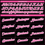 Custom Black Pink-White 3D Pattern Design Gradient Style Twinkle Star Performance T-Shirt