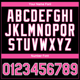 Custom Black Pink-White 3D Pattern Design Gradient Style Twinkle Star Performance T-Shirt