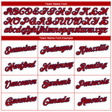 Custom White Red-Navy 3D Pattern Design Gradient Style Twinkle Star Performance T-Shirt