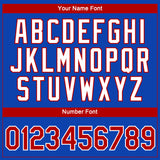 Custom Thunder Blue Red-White 3D Pattern Design Gradient Style Twinkle Star Performance T-Shirt