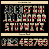 Custom Black Vintage USA Flag Crimson-Cream 3D Pattern Design Gradient Style Twinkle Star Performance T-Shirt