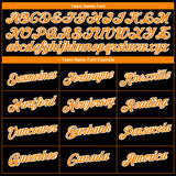 Custom Black Bay Orange-White 3D Pattern Design Gradient Style Twinkle Star Performance T-Shirt