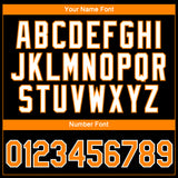 Custom Black Bay Orange-White 3D Pattern Design Gradient Style Twinkle Star Performance T-Shirt