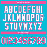 Custom Lakes Blue Pink-White 3D Pattern Design Gradient Style Twinkle Star Performance T-Shirt