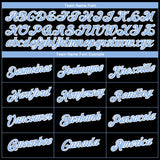 Custom Black Light Blue-White 3D Pattern Design Gradient Style Twinkle Star Performance T-Shirt