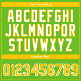 Custom Aurora Green Yellow-White 3D Pattern Design Gradient Style Twinkle Star Performance T-Shirt