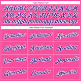 Custom Pink Purple-White 3D Pattern Design Gradient Style Twinkle Star Performance T-Shirt