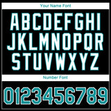 Custom Black Teal-White 3D Pattern Design Gradient Style Twinkle Star Performance T-Shirt