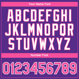 Custom Purple Pink-White 3D Pattern Design Gradient Style Twinkle Star Performance T-Shirt