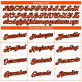 Custom White Orange-Black 3D Pattern Design Gradient Style Twinkle Star Performance T-Shirt