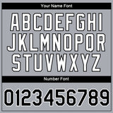 Custom Gray Black-White 3D Pattern Design Gradient Style Twinkle Star Performance T-Shirt