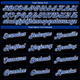 Custom Black Royal-White 3D Pattern Design Gradient Style Twinkle Star Performance T-Shirt