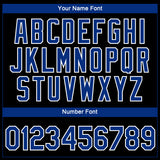 Custom Black Royal-White 3D Pattern Design Gradient Style Twinkle Star Performance T-Shirt