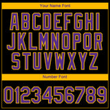 Custom Black Purple-Gold 3D Pattern Design Gradient Style Twinkle Star Performance T-Shirt