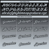 Custom Black Silver 3D Pattern Design Gradient Style Twinkle Star Performance T-Shirt