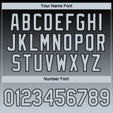 Custom Black Silver 3D Pattern Design Gradient Style Twinkle Star Performance T-Shirt