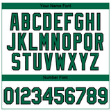 Custom White Kelly Green-Black 3D Pattern Design Gradient Style Twinkle Star Performance T-Shirt