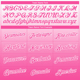 Custom White Pink 3D Pattern Design Gradient Style Twinkle Star Performance T-Shirt