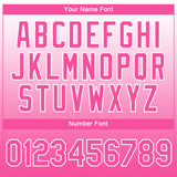 Custom White Pink 3D Pattern Design Gradient Style Twinkle Star Performance T-Shirt