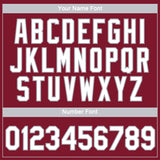 Custom Crimson White-Gray 3D Pattern Design Gradient Style Twinkle Star Performance T-Shirt