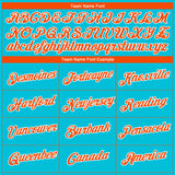 Custom Lakes Blue Orange-White 3D Pattern Design Gradient Style Twinkle Star Performance T-Shirt